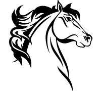 Sticker Profil cheval