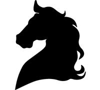 Sticker Profil Cheval distingué