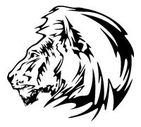 Sticker Profil crinière de lion