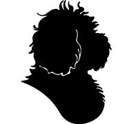 Sticker Profil de chien