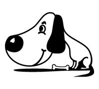 Sticker Profil d'un chien