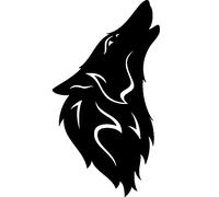 Sticker Profil d'un loup