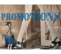 Sticker Promotions Décoratif - Nombreuses tailles et couleurs disponibles