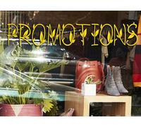 Sticker Promotions Feuilles Printemps - Nombreuses tailles et couleurs disponibles