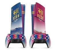 Sticker PS 5 Foot, Autocollant pour PS 5 Foot, Console et Manette, Edition Slim Digitale, Skin Barcelone PS 5 (2 Manettes)