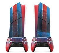 Sticker PS5 Paris, Autocollant pour PS5 Foot, Console et Manette, Edition Slim Digitale, Skin Paris (2 Manettes)