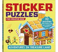 STICKER PUZZLES; ADVENTURES IN TREASURELAND: For Creative Kids (Volume 2)