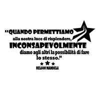 Sticker QUANDO PERMETTIAMO - Nelson Mandela