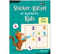 Sticker-Rätsel Für Kindergarten-Kids. Erste Zahlen