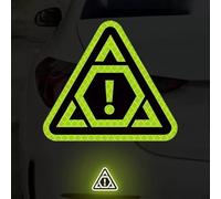 Sticker Réfléchissant Vert Anti-Collision Auto Sticker Réfléchissant(green)