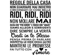 Sticker Regole della casa II
