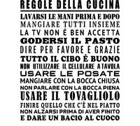 Sticker Regole della cucina