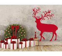 Sticker Renne de Noël - Nombreuses tailles et couleurs disponibles