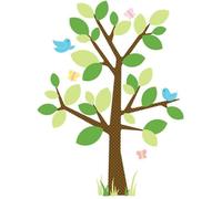 Sticker repositionnable arbre géant printanier