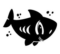 Sticker Requin aux grands yeux