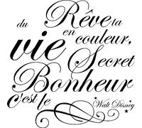 Sticker Rêve ta vie en couleur - Walt Disney