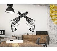 Sticker Revolver Cowboy - Nombreuses tailles et couleurs disponibles