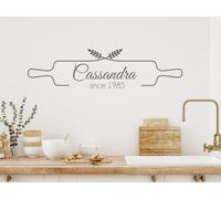 Sticker Rouleau à Pâtisserie Texte personnalisé - Nombreuses tailles et couleurs disponibles