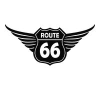 Sticker Route 66 avec des ailes