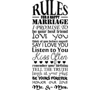 Sticker Rules for a happy marriage