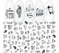 Sticker Saint Valentin 3d Pour Ongles Sliders Mignonne Dessin Animé Dessinateurs Pour Fille Gang À Ongles Diy Décalques De Conception Manicine Nail Art Décor (Color : F638)