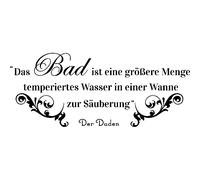 Sticker Salle de bain citation Das bad ist ine grobere ... - Der Duden