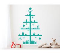 Sticker Sapin de Noël Cadeaux 2 - Nombreuses tailles et couleurs disponibles