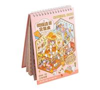 Sticker Scene - 7.48 Inch Miniature Landscape Stickers Book | Capture The Joy Series Visual Stickers | 3d House Sticker Pack For Girls Gift Children Friend. Paper Pet, 290g.