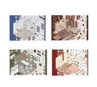 Sticker Scenes for Adults, Diy 3d Sticker Scene, 3d Sticker Scene, 3d Miniature Scene Stickers, Cute Cartoon Scene Stickers (A)
