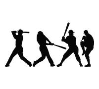 Sticker série de joueurs de baseball