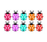 Sticker Set de stickers coccinelles colorées