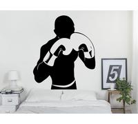 Sticker Silhouette Boxeur - Nombreuses tailles et couleurs disponibles