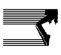 Sticker Silhouette chorégraphe Moonwalk