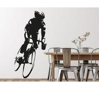 Sticker Silhouette Cycliste - Nombreuses tailles et couleurs disponibles