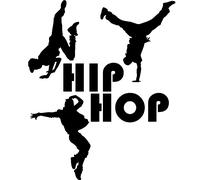 Sticker Silhouette danseurs Hip hop