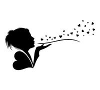 Sticker silhouette esprit de l'amour