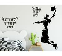 Sticker Silhouette Joueur de Basket - Nombreuses tailles et couleurs disponibles