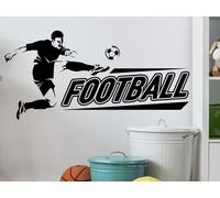 Sticker Silhouette Joueur de Football - Nombreuses tailles et couleurs disponibles