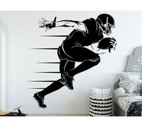 Sticker Silhouette Joueur Football Americain - Nombreuses tailles et couleurs disponibles