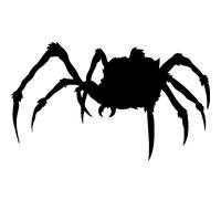 Sticker Silhouette une araignée poilue