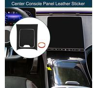 Sticker Simili Cuir Pour Console Centrale Pour Mercedes-Benz Eqe350 2022-2024 - Couverture PanneauCentral Levier Vitesses - Garniture IntšŠrieure Style Noir - 1 Ensemble