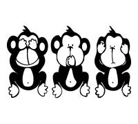 Sticker singes de sagesse
