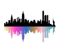 Sticker skyline de New-York design