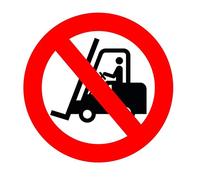 Sticker sol - Chariot Interdit