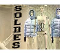 Sticker Soldes Old School vertical - Nombreuses tailles et couleurs disponibles