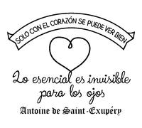 Sticker Sólo el corazón… Antoine de Saint-Exupéry