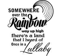 Sticker Somewhere over the rainbow - Lullaby