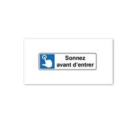 Sticker Sonnez Avant D'entrer Autocollant - Z327