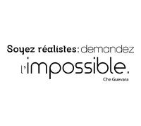 Sticker Soyez réalistes : demandez l'impossible - Che Gevara