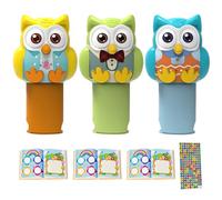 Sticker Stamper - Kids Sticker Stamp Set | Animal Stickers Stamper | Stickers and Activity Books | Plane Activities for Boys and Girls Ages 3+, Craft Kits, Easter Basket Stuffers| Animal Ink Stamps
